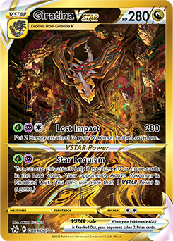 Giratina VSTAR, Crown Zenith Galarian Gallery GG69/70