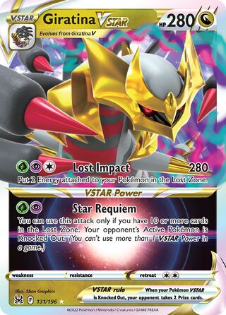 Giratina VSTAR, Play! Pokémon Prize Pack Series Four 131/196