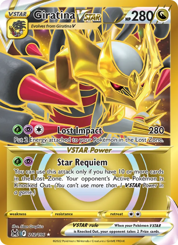 Giratina VSTAR, Lost Origin 212/196