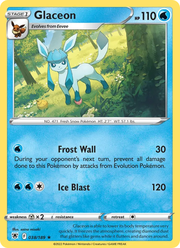 Glaceon, Astral Radiance 038/189