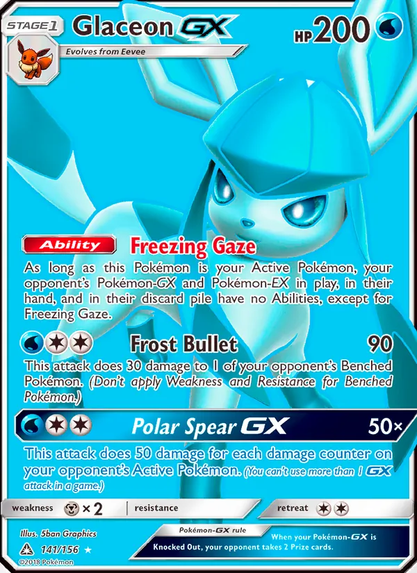Glaceon GX, Ultra Prism 141/156