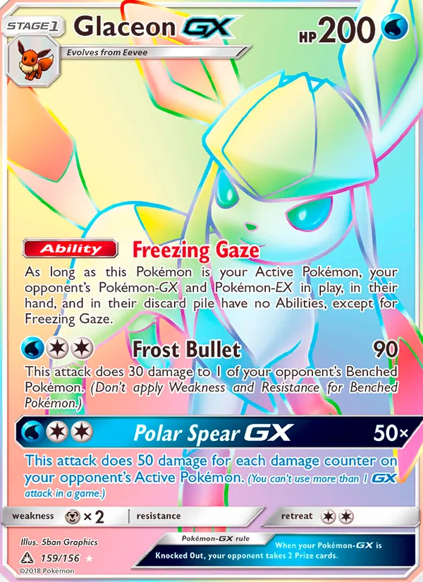 Glaceon GX, Ultra Prism 159/156