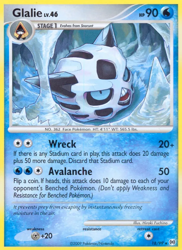 Glalie, Arceus 018/099