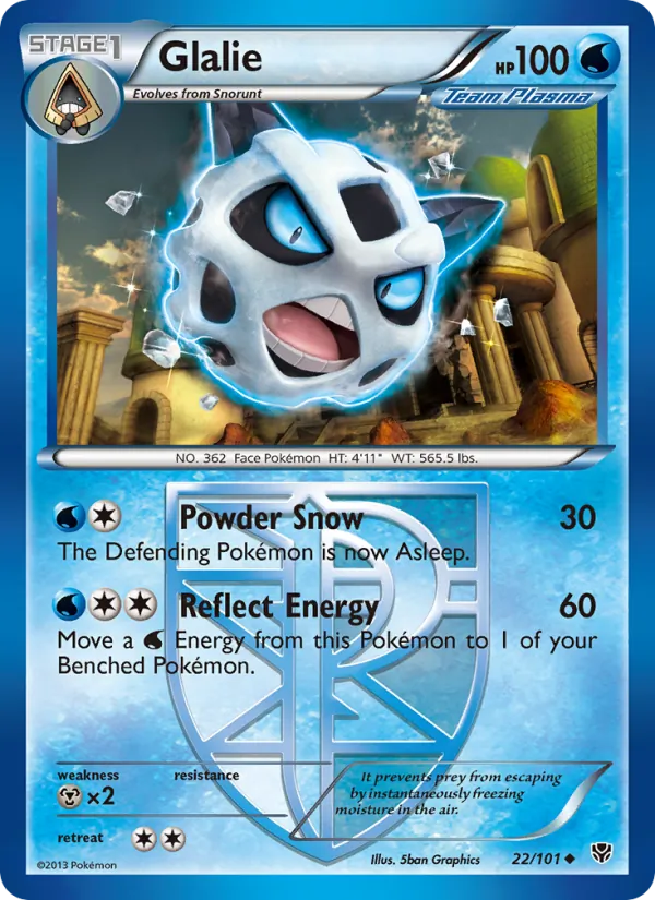 Glalie, Plasma Blast 022/101