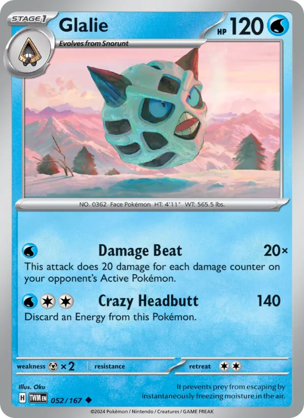 Glalie, Twilight Masquerade 052/167