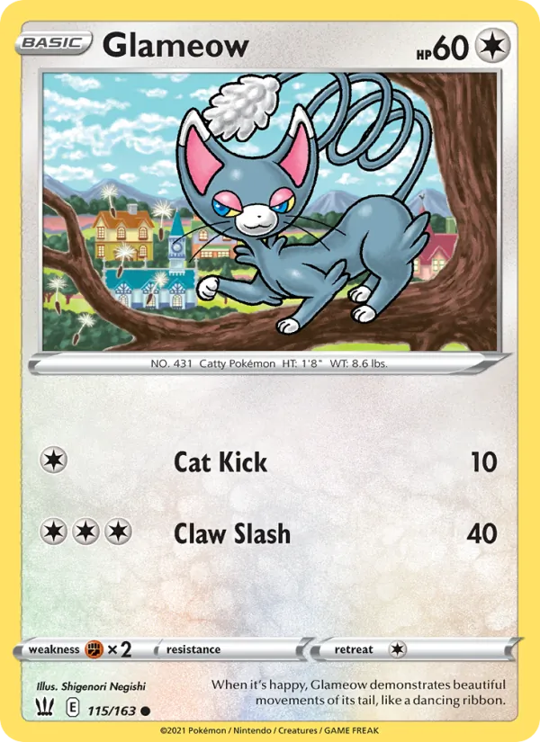 Glameow, Battle Styles 115/163