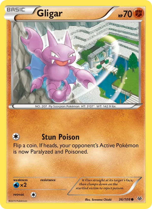 Gligar, Roaring Skies 036/108