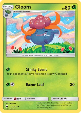 Gloom, SM Trainer Kit (Alolan Ninetales) 005/147