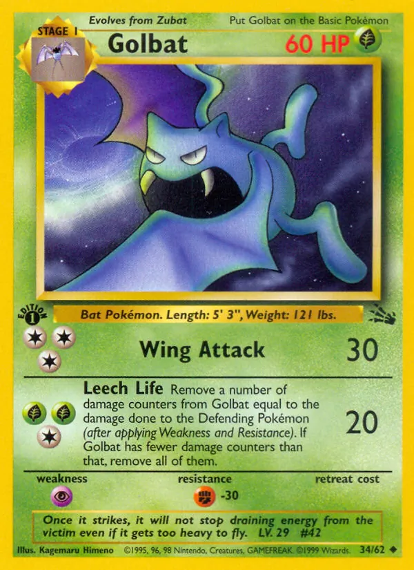 Golbat, Fossil 034/062