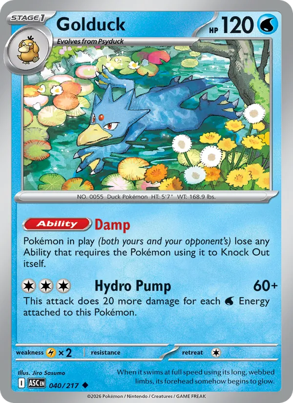 Golduck, Ascended Heroes 040/217