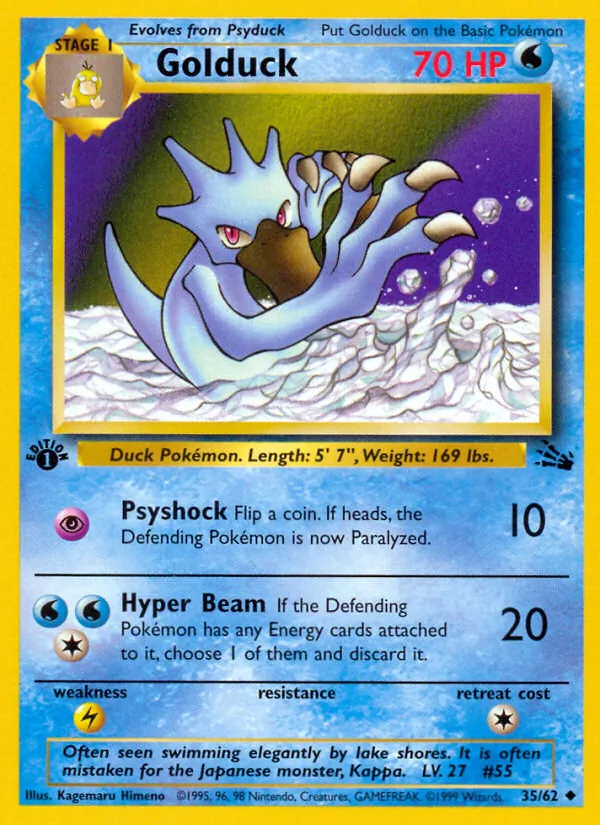 Golduck, Fossil 035/062
