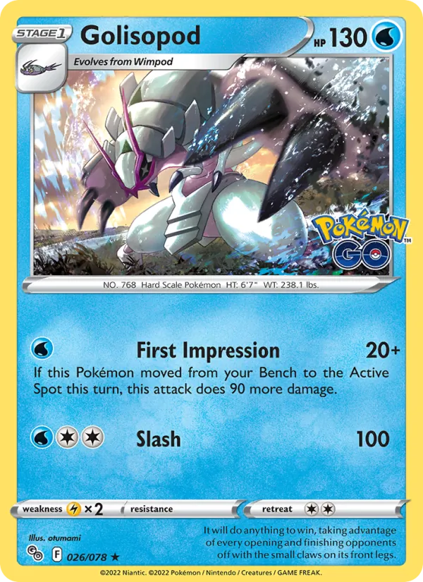 Golisopod, Pokémon GO 026/078