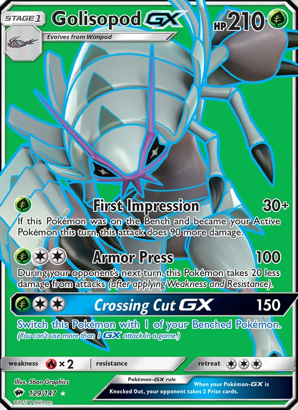 Golisopod GX, Burning Shadows 129/147