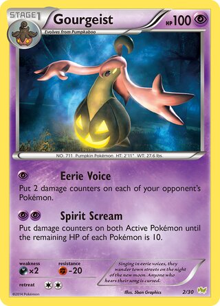Gourgeist, XY trainer Kit (Noivern) 002/030