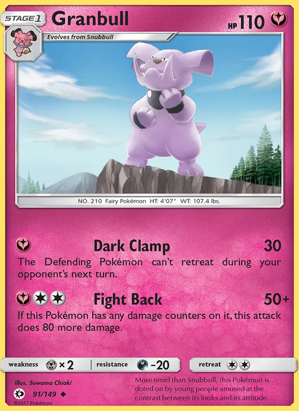 Granbull, Sun & Moon 091/149
