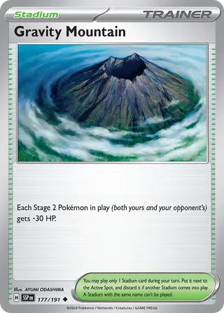 Gravity Mountain, Surging Sparks 177/191
