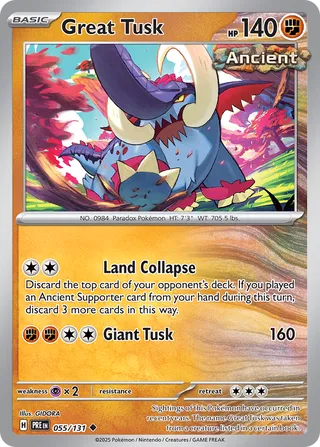 Great Tusk, Prismatic Evolutions 055/131
