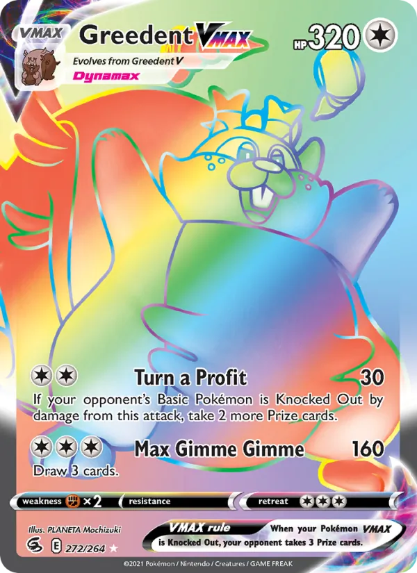 Greedent VMAX, Fusion Strike 272/264