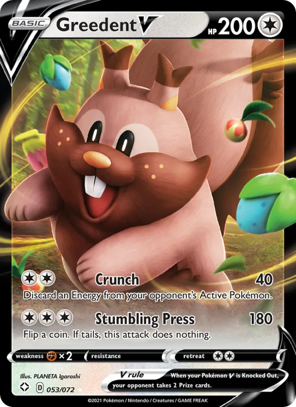 Greedent V, Shining Fates 053/072