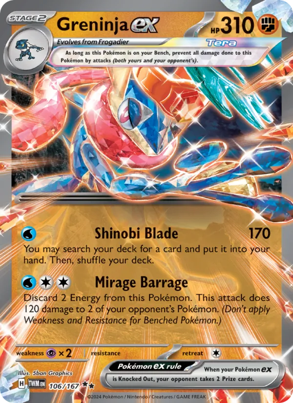 Greninja EX, Twilight Masquerade 106/167