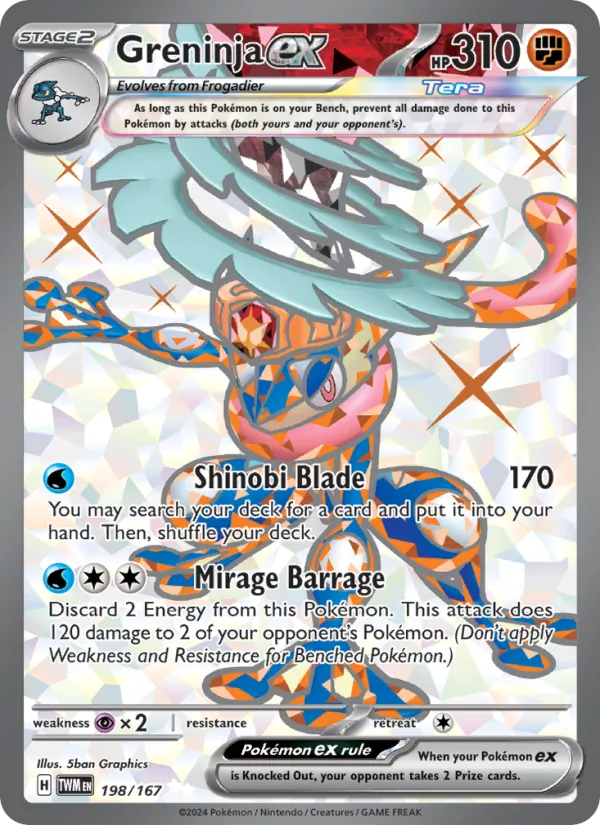 Greninja EX, Twilight Masquerade 198/167