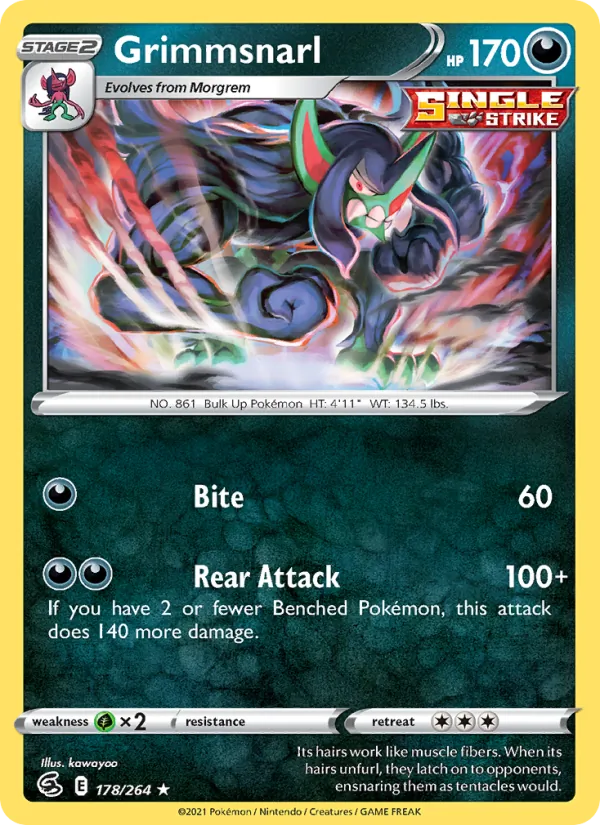 Grimmsnarl, Fusion Strike 178/264
