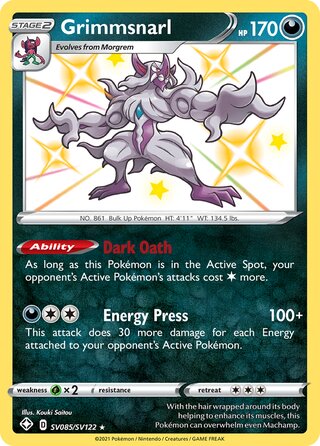 Grimmsnarl, Shining Fates SV085/SV122