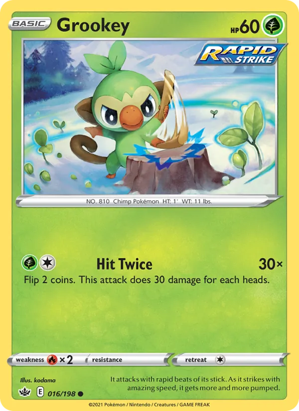 Grookey, Chilling Reign 016/198