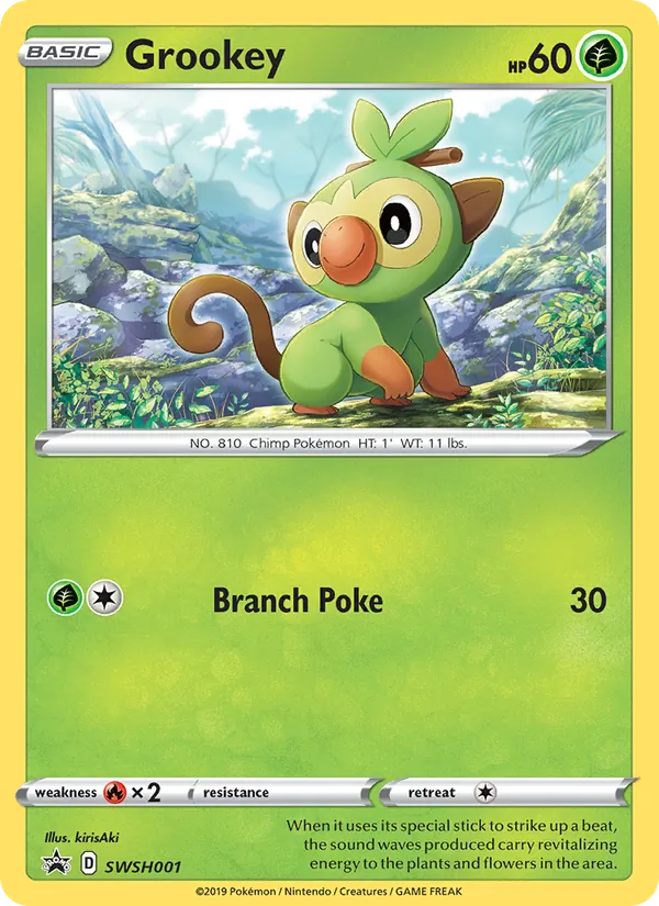 Grookey, SWSH Black Star Promos SWSH001/307