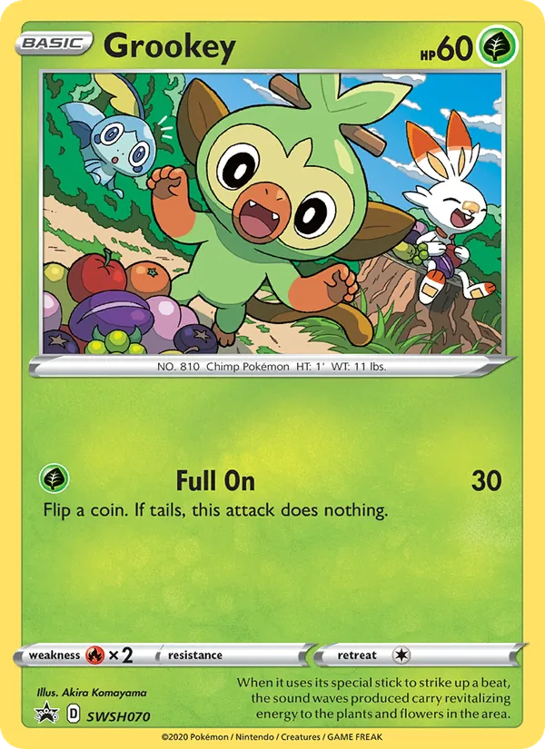 Grookey, SWSH Black Star Promos SWSH070/307