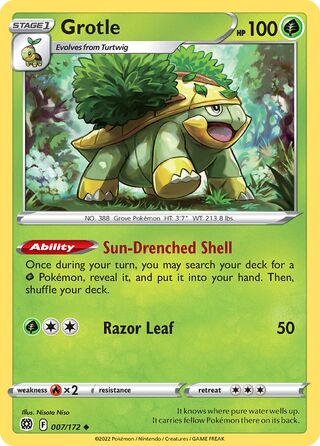 Grotle, Play! Pokémon Prize Pack Series Three 007/172