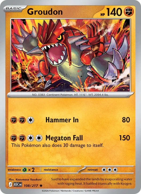Groudon, Ascended Heroes 108/217