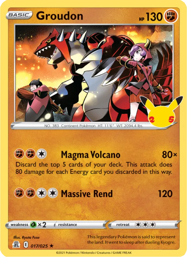 Groudon, Celebrations 017/025