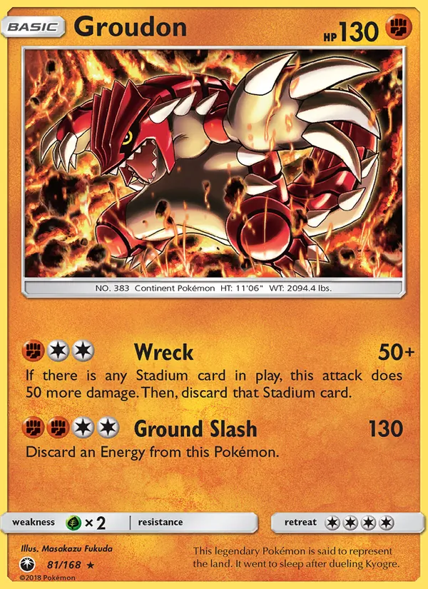 Groudon, Celestial Storm 081/168