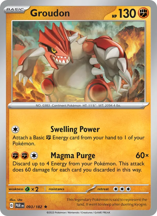 Groudon, Paradox Rift 093/182