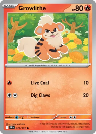 Growlithe, Destined Rivals 027/182