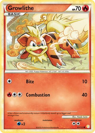 Growlithe, Überraschungskalender 065/123