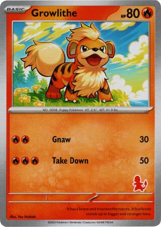 Growlithe, My First Battle (Charmander) No. 007