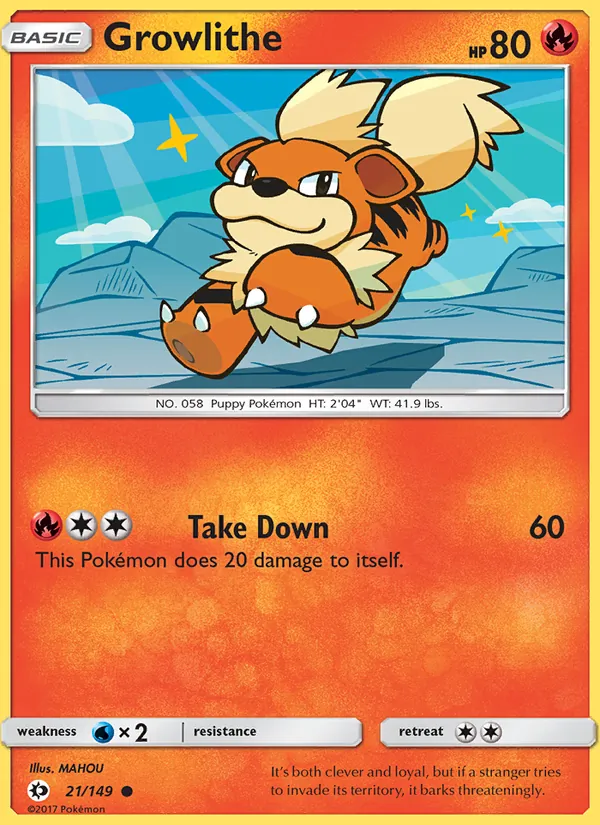 Growlithe, Sun & Moon 021/149