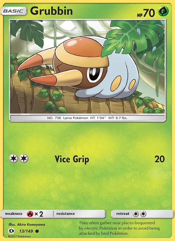 Grubbin, Sun & Moon 013/149