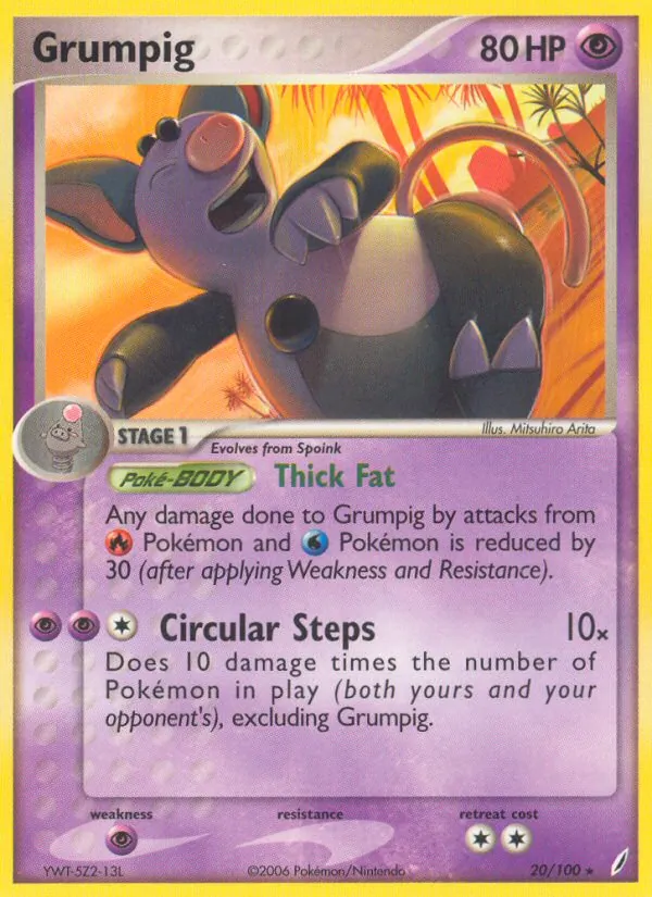 Grumpig, Crystal Guardians 020/100