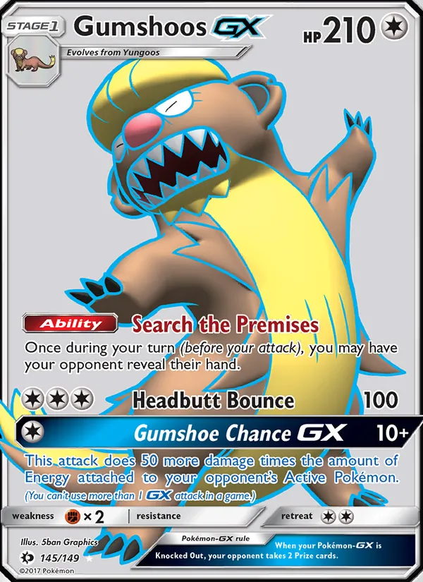 Gumshoos GX, Sun & Moon 145/149