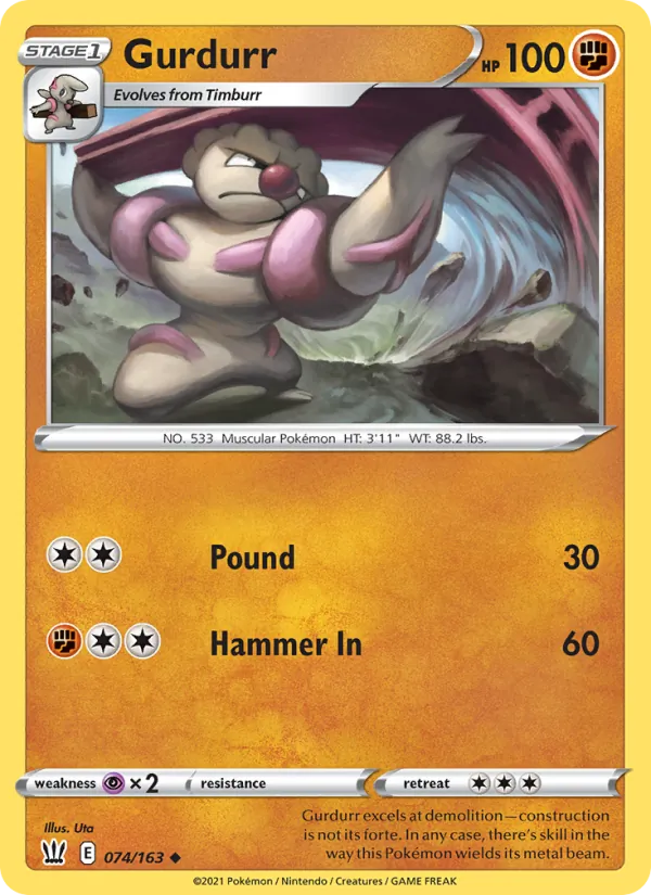 Gurdurr, Battle Styles 074/163