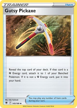 Gutsy Pickaxe, Play! Pokémon Prize Pack Series Three 145/189