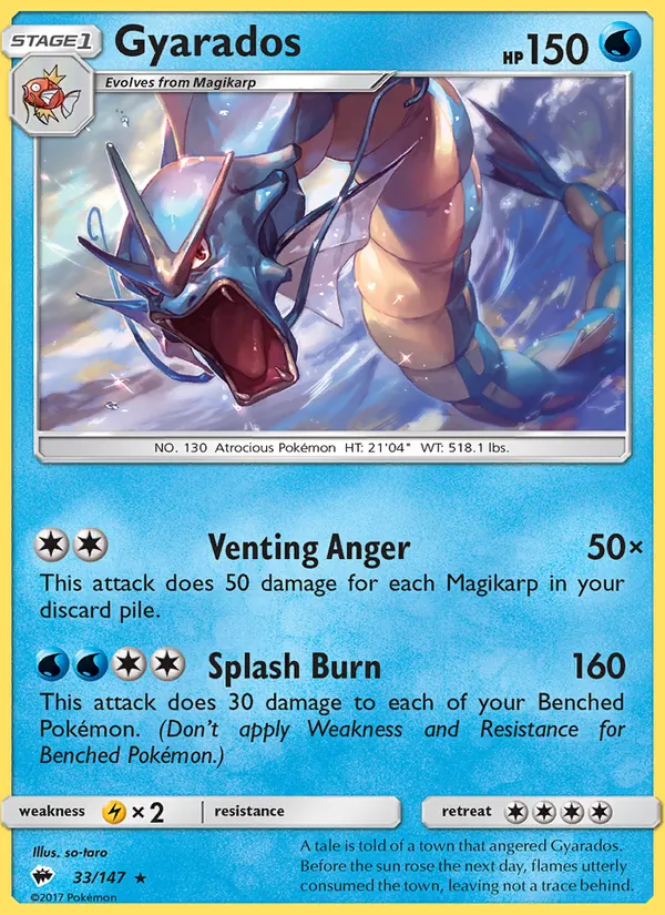 Gyarados, Burning Shadows 033/147