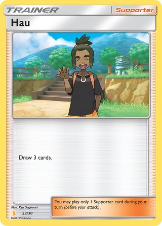 Hau, SM trainer Kit (Alolan Raichu) 023/030