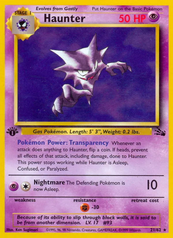 Haunter, Fossil 021/062