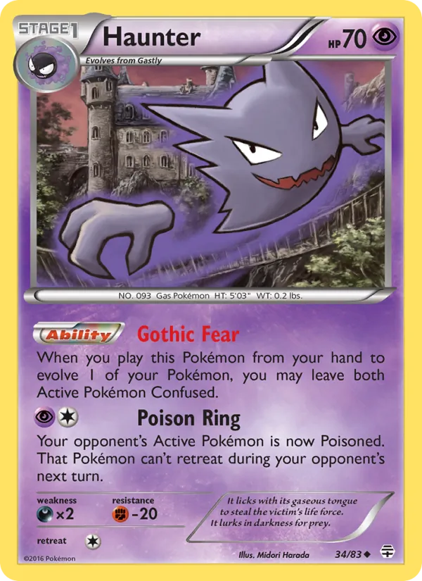 Haunter, Generations 034/083