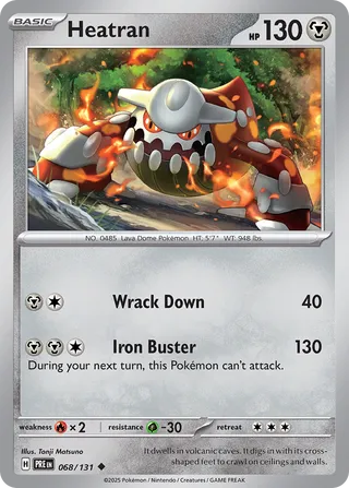 Heatran, Prismatic Evolutions 068/131