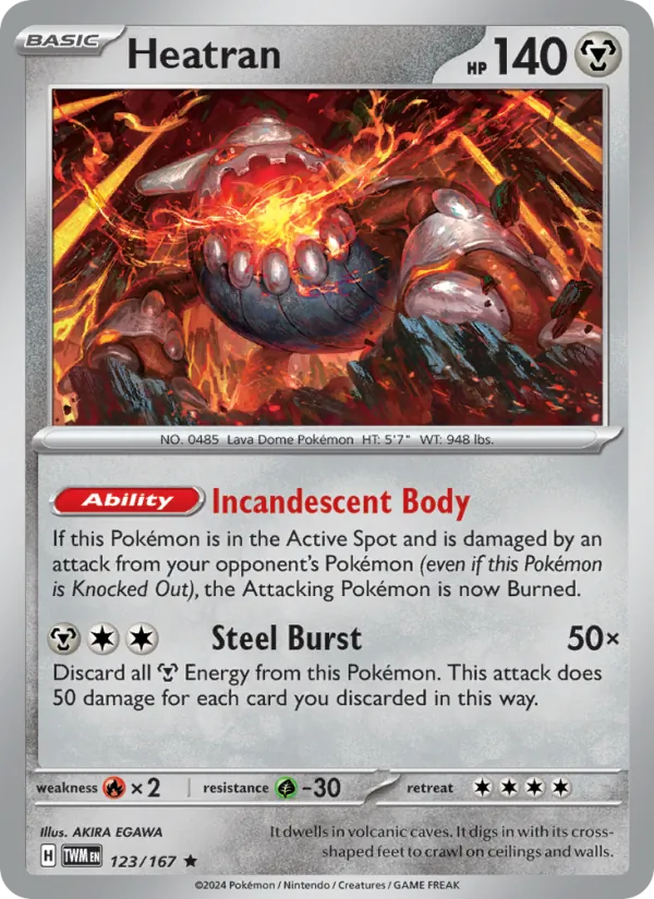 Heatran, Twilight Masquerade 123/167